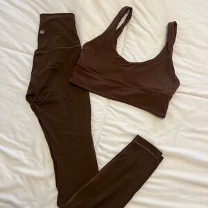 Lululemon Espresso Align Set